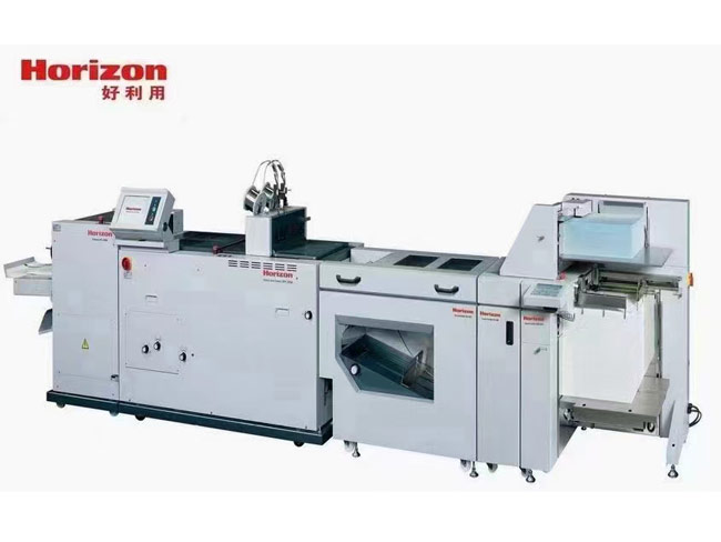 欧洲进口好利用吸风配订折切骑马联动线